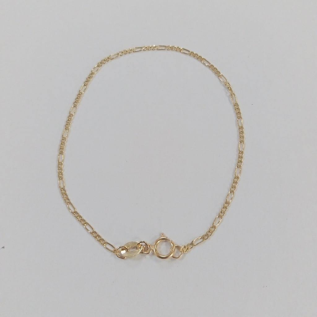 PULSERAS TEJIDO 3X1 ORO 14K 16 CM 0.9 GR (NUEVO)