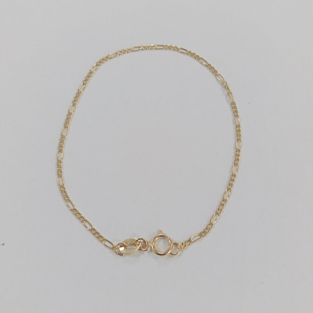 PULSERAS TEJIDO 3X1 ORO 14K 16 CM 0.9 GR (NUEVO)