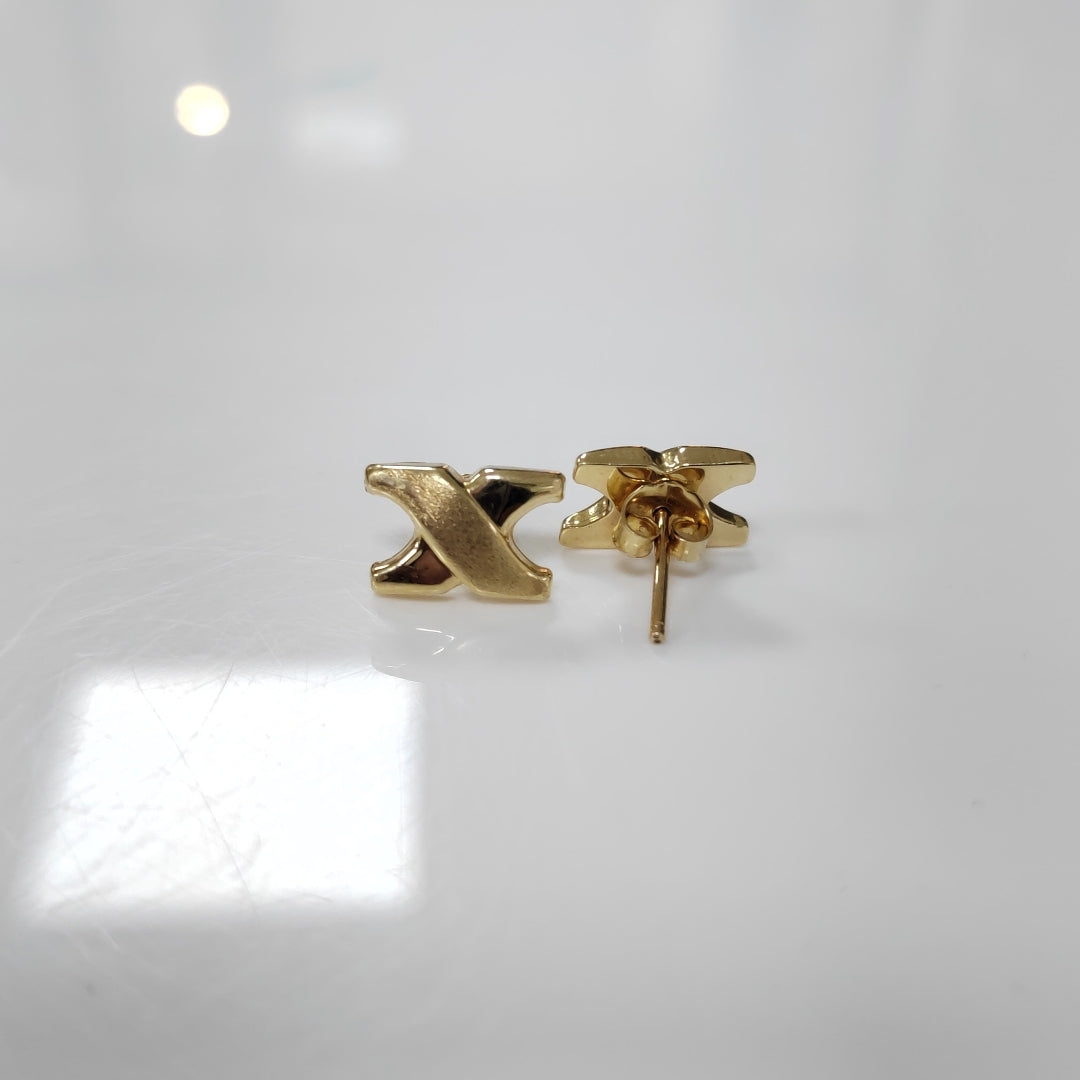 ARETES PAR ORO 14 K 1.9 GRMS (SEMINUEVO)
