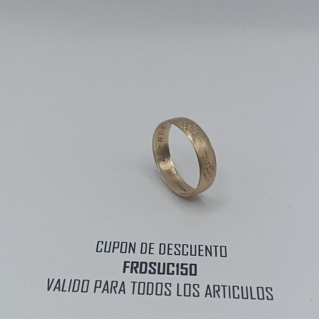 ANILLO ORO 10 K 2.1 GRMS (SEMINUEVO)