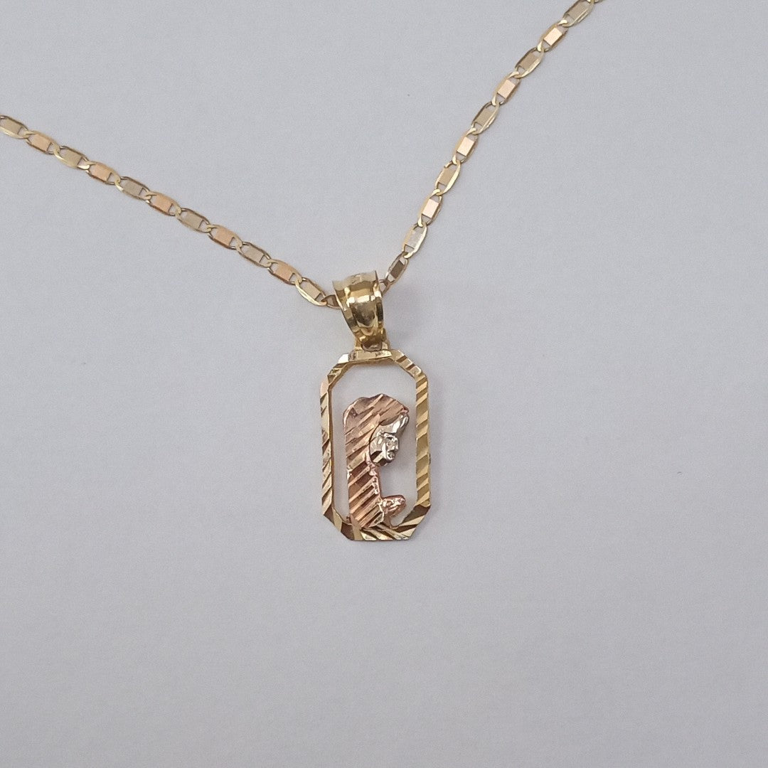 CADENA, DIJE ORO 14 K 2.5 GRMS (SEMINUEVO)