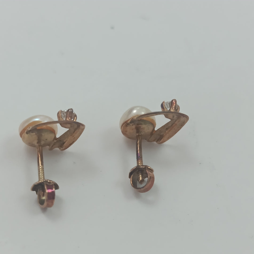BROQUELES PAR ORO 14 K 1,10 GRMS (SEMINUEVO)