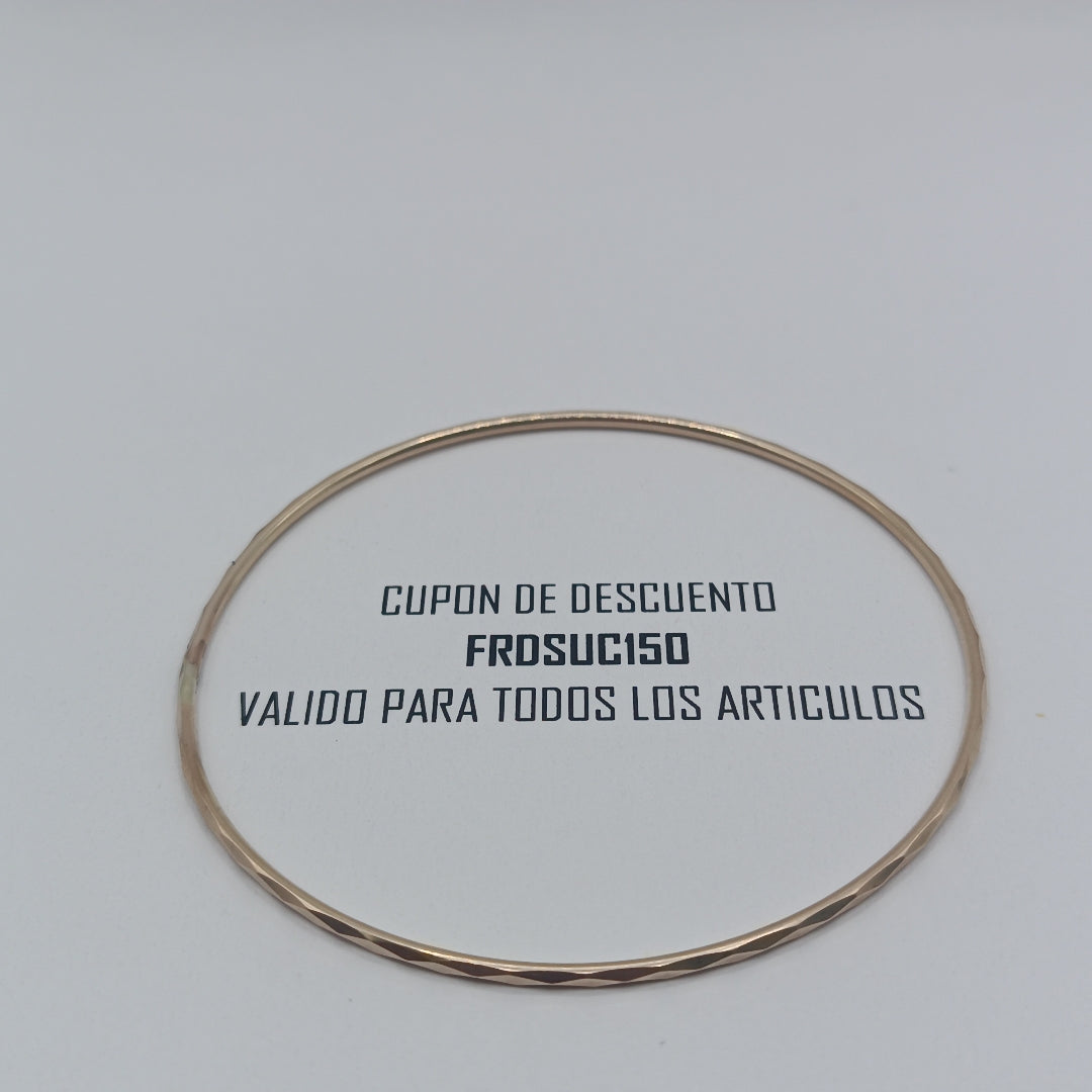 PULSERA RIGIDA ORO 10 K 2.8 GRMS (SEMINUEVO)