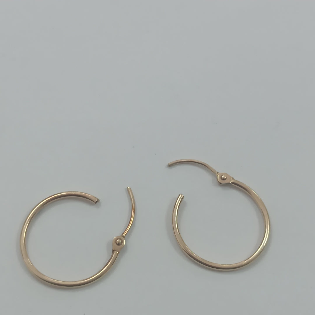 ARRACADAS PAR ORO 14 K 0.6 GRMS (SEMINUEVO)