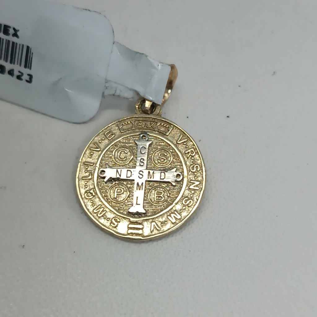 DIJES MEDALLA SAN BENITO ORO 10K 2 GR (NUEVO)
