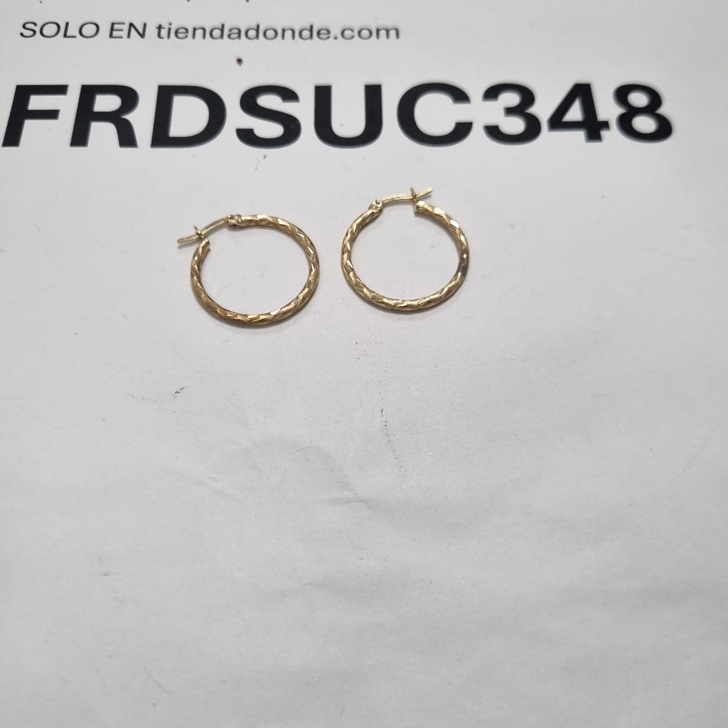 ARRACADAS PAR ORO 14 K 2.4 GRMS (SEMINUEVO)