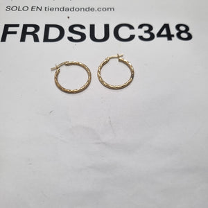 ARRACADAS PAR ORO 14 K 2.4 GRMS (SEMINUEVO)
