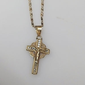 CADENA, CRUCIFIJO ORO 10 K 2.4 GRMS (SEMINUEVO)