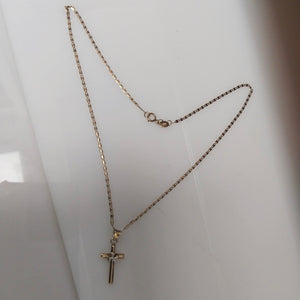 CADENA, CRUZ ORO 10 K 1.8 GRMS (SEMINUEVO)