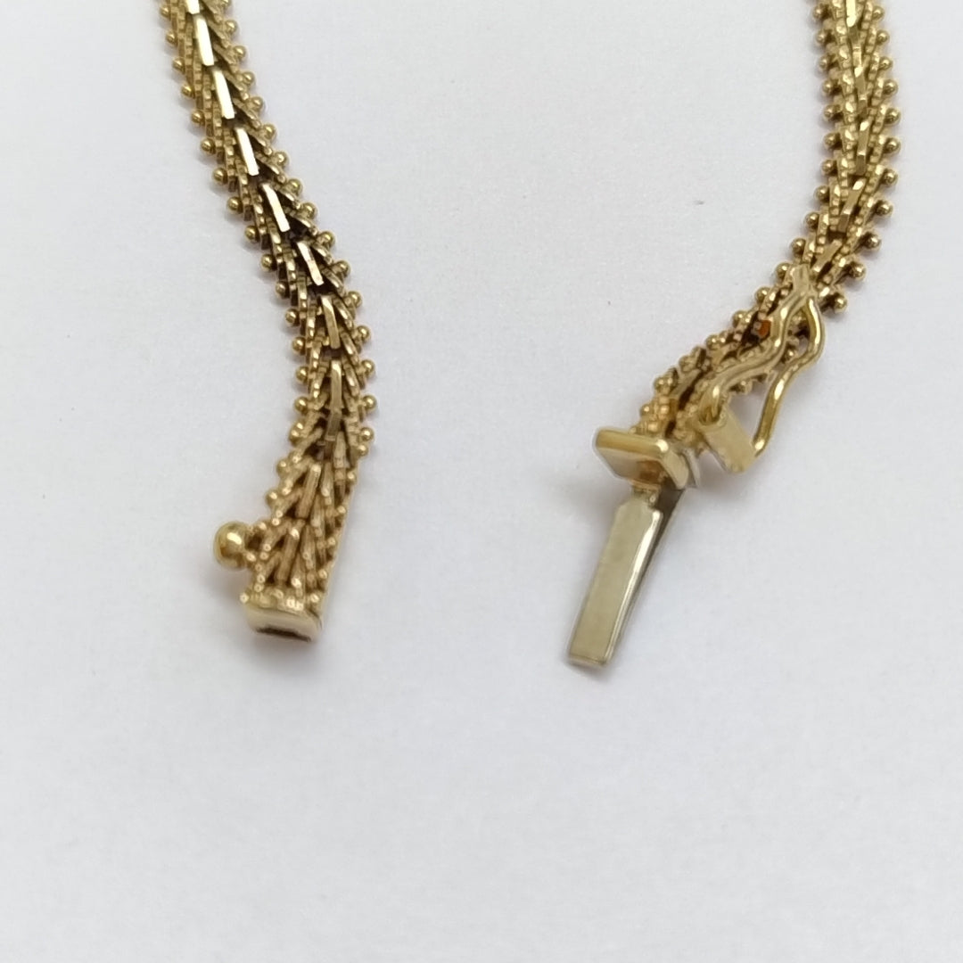 PULSERA ORO COMBINADO 14 K 7,60 GRMS (SEMINUEVO)