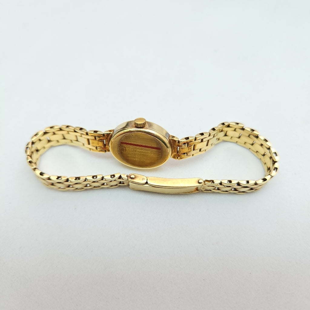 RELOJ CAJA Y PULSO ORO ORO 14 K 21.6 GRMS (SEMINUEVO)