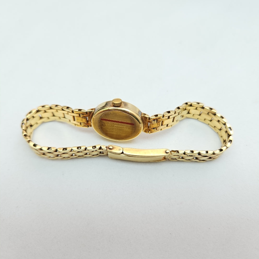 RELOJ CAJA Y PULSO ORO ORO 14 K 21.6 GRMS (SEMINUEVO)