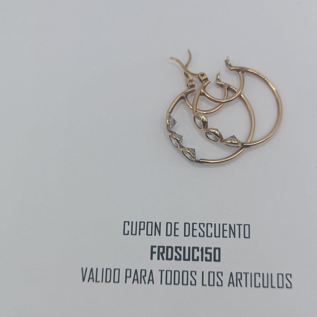 ARETES PAR ORO 10 K 2.9 GRMS (SEMINUEVO)