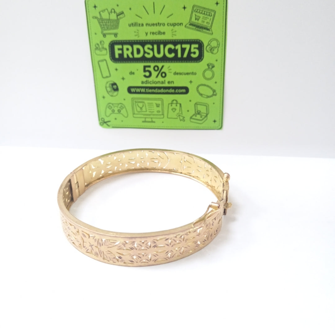 PULSERA RIGIDA ORO 8 K 24.8 GRMS (SEMINUEVO)