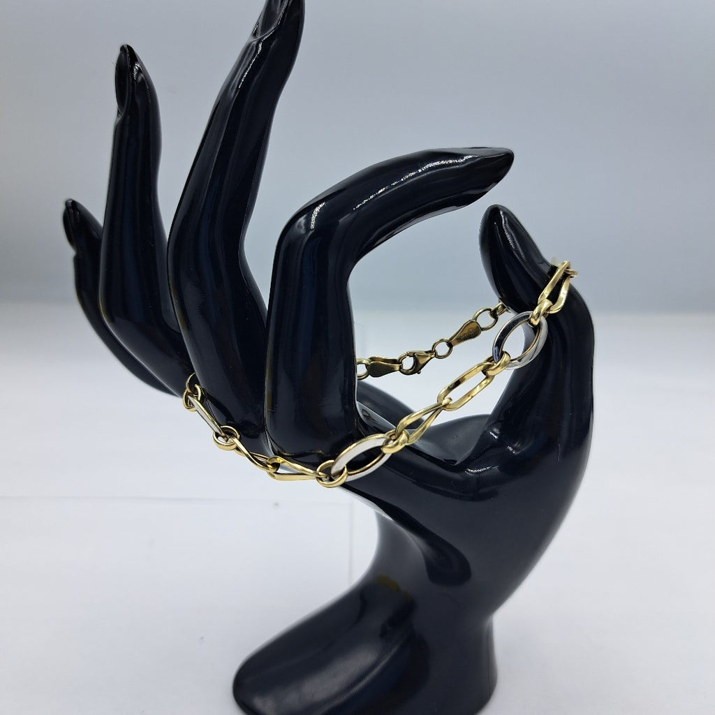 PULSERA ORO COMBINADO 10 K 3.3 GRMS (SEMINUEVO)