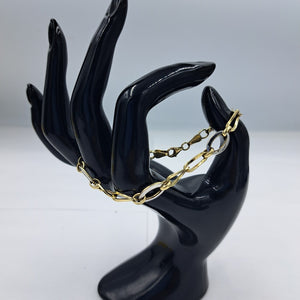 PULSERA ORO COMBINADO 10 K 3.3 GRMS (SEMINUEVO)