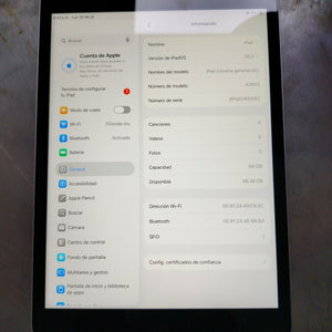 TABLETA APPLE IPAD 9 A2602 64 GB 3 GB RAM (SEMINUEVO)