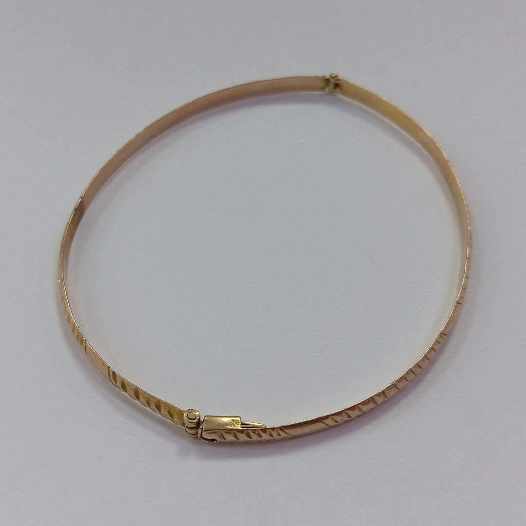 PULSERA RIGIDA ORO 8 K 4.7 GRMS (SEMINUEVO)