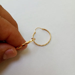 ARRACADAS PAR ORO 14 K 1,20 GRMS (SEMINUEVO)