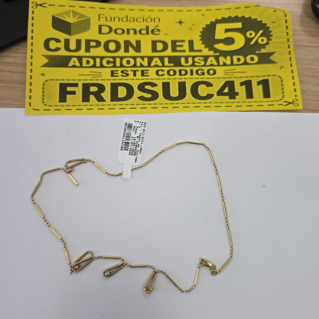 CADENA ORO 14 K 4,80 GRMS (SEMINUEVO)