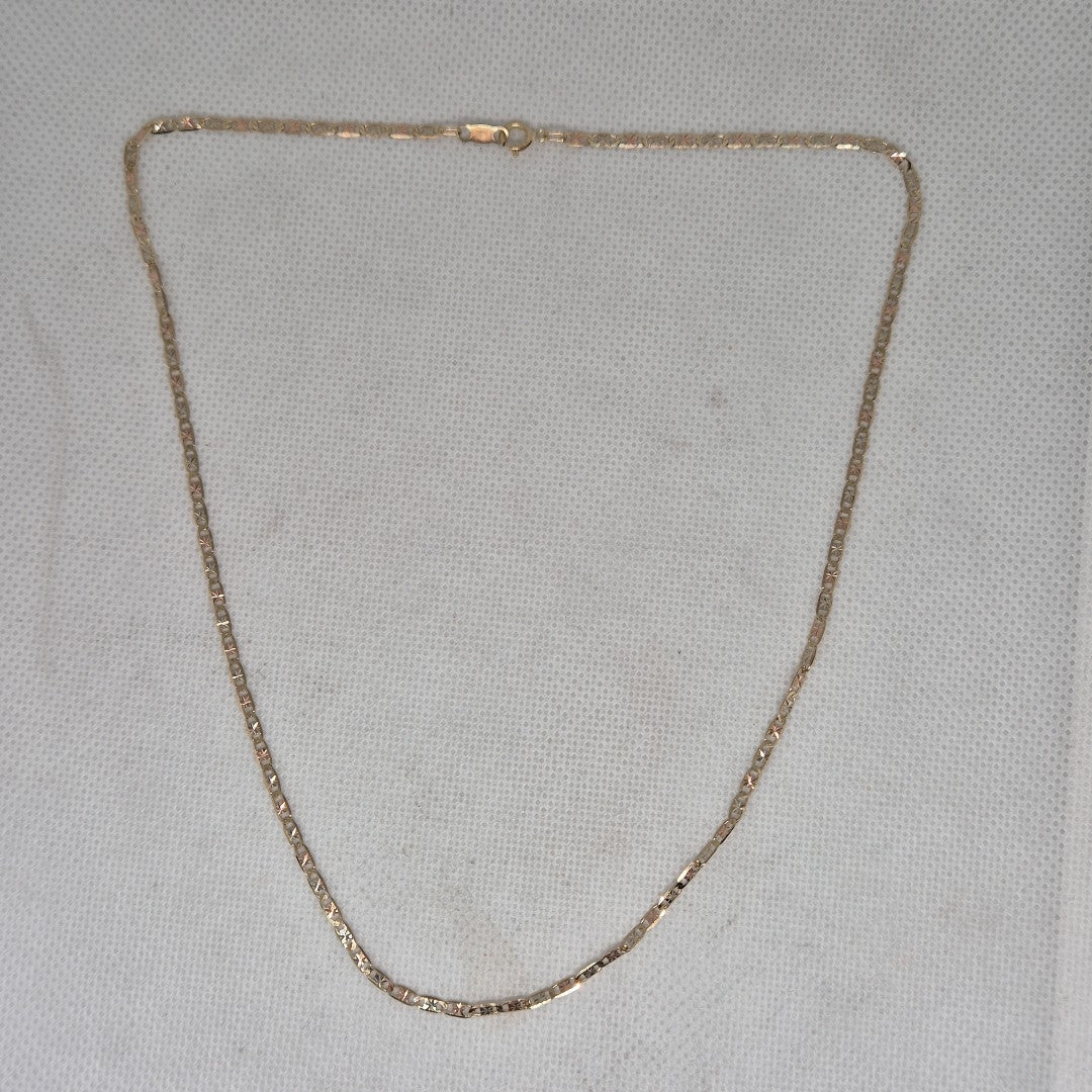 CADENA ORO COMBINADO 10 K 2.6 GRMS (SEMINUEVO)