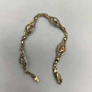 PULSERA ORO COMBINADO 14 K 7,30 GRMS (SEMINUEVO)
