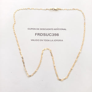 CADENA ORO,ORO COMBINADO 14 K 2,60 GRMS (SEMINUEVO)