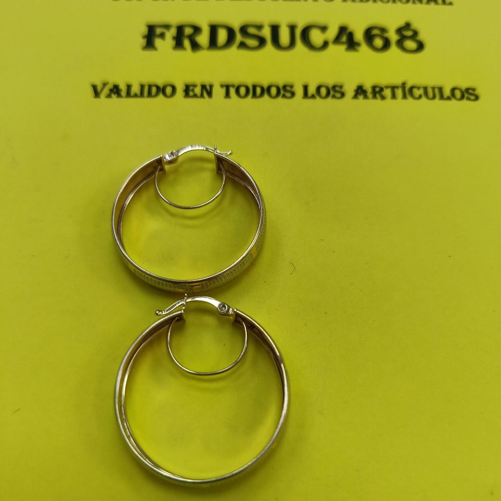 ARRACADAS PAR ORO 10 K 3.7 GRMS (SEMINUEVO)