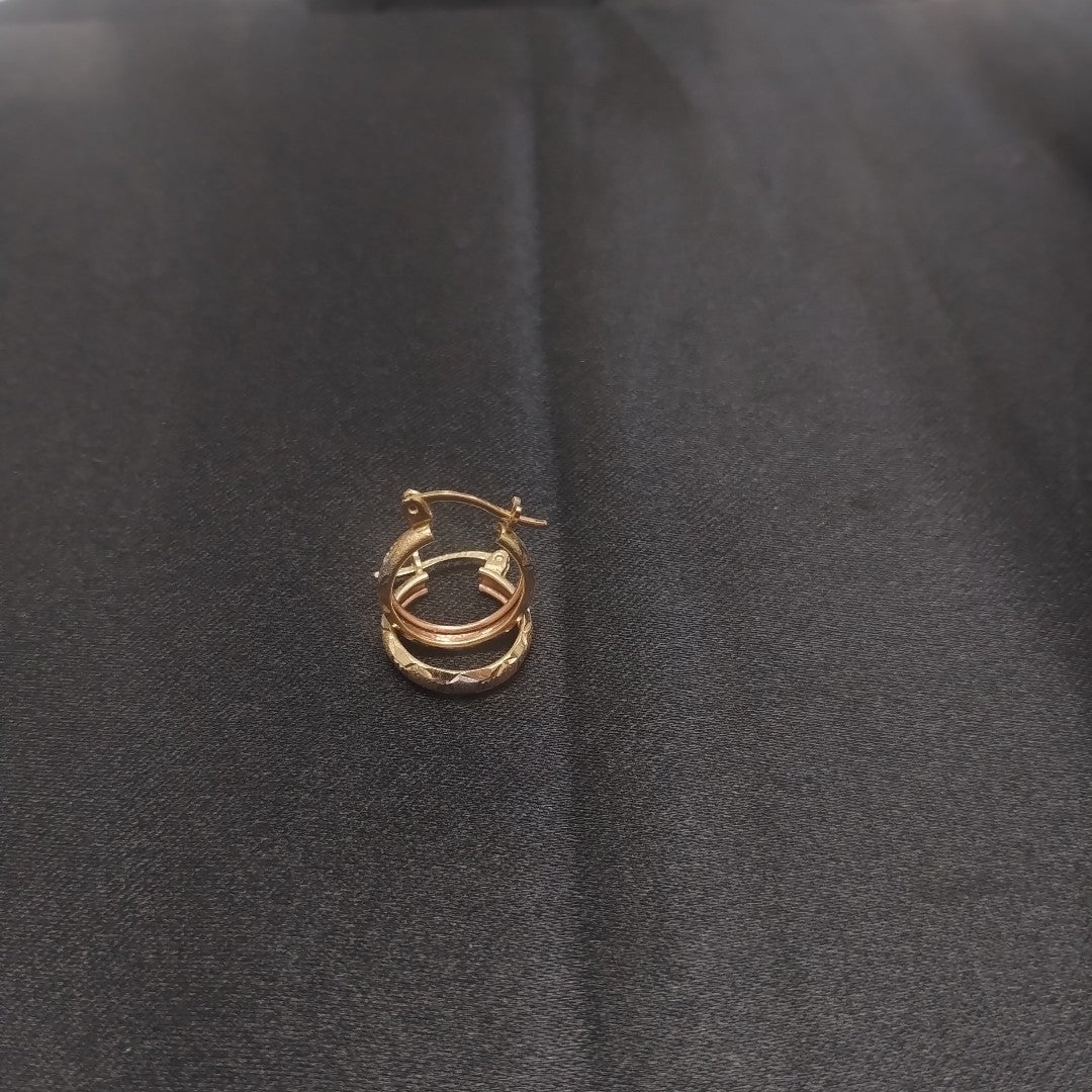 ARRACADAS PAR ORO 14 K 1.4 GRMS (SEMINUEVO)