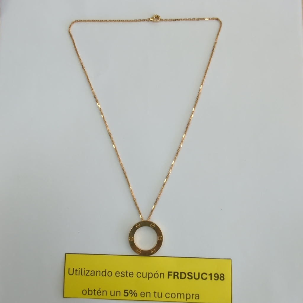 CADENA, DIJE ORO 18 K 13.7 GRMS (SEMINUEVO)
