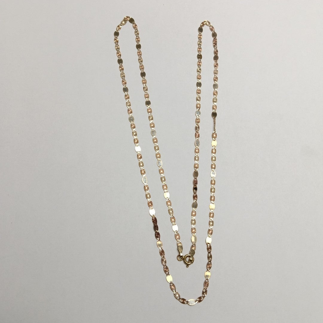 CADENA ORO COMBINADO 10 K 2,90 GRMS (SEMINUEVO)