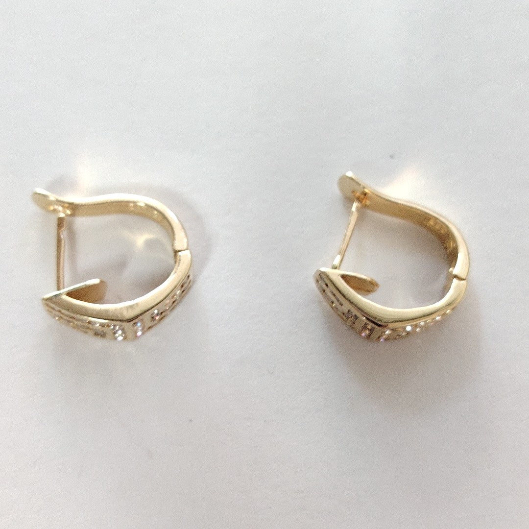 ARETES PAR ORO 14 K 4,20 GRMS (SEMINUEVO)