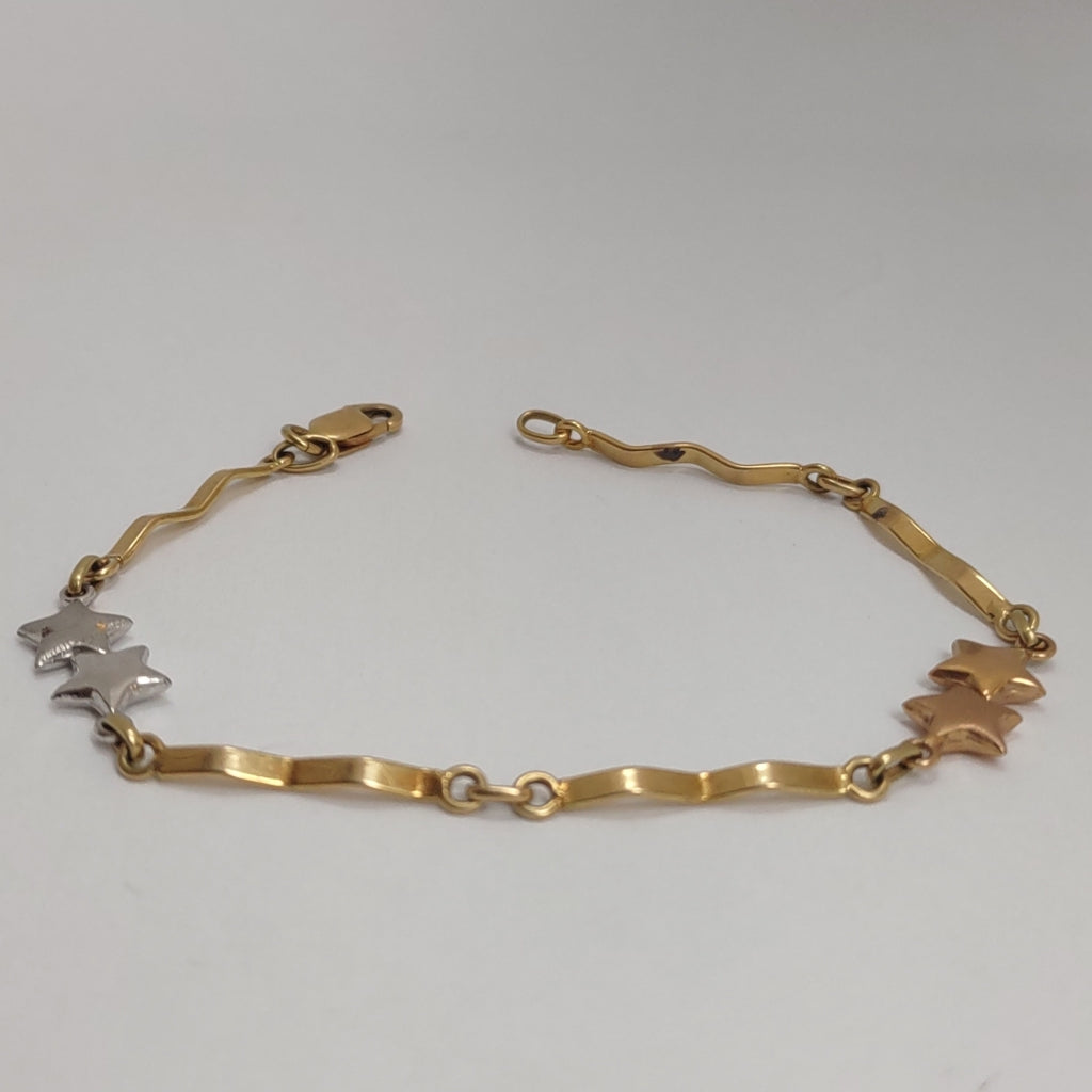 PULSERA ORO, ORO COMBINADO 14 K 4.3 GRMS (SEMINUEVO)