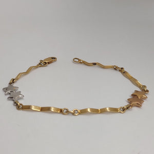 PULSERA ORO, ORO COMBINADO 14 K 4.3 GRMS (SEMINUEVO)