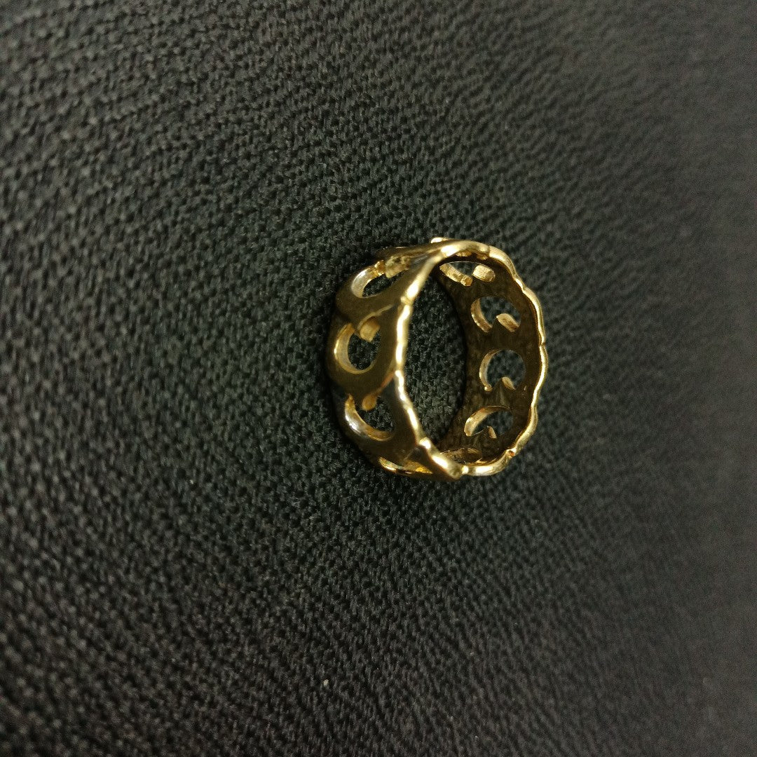 ANILLO ORO COMBINADO 14 K 8,00 GRMS (SEMINUEVO)