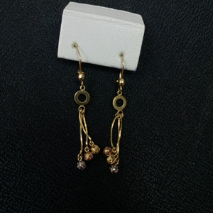 ARETES PAR ORO 14 K 1.9 GRMS (SEMINUEVO)