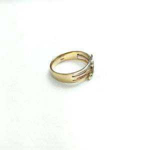 ANILLITO ORO COMBINADO 14 K 3,60 GRMS (SEMINUEVO)