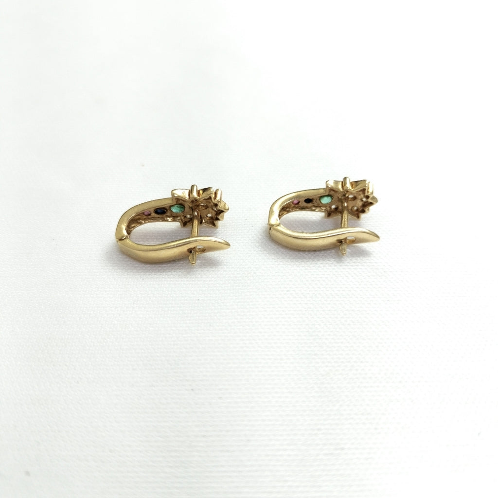 ARETES PAR ORO 14 K 4 GRMS (SEMINUEVO)