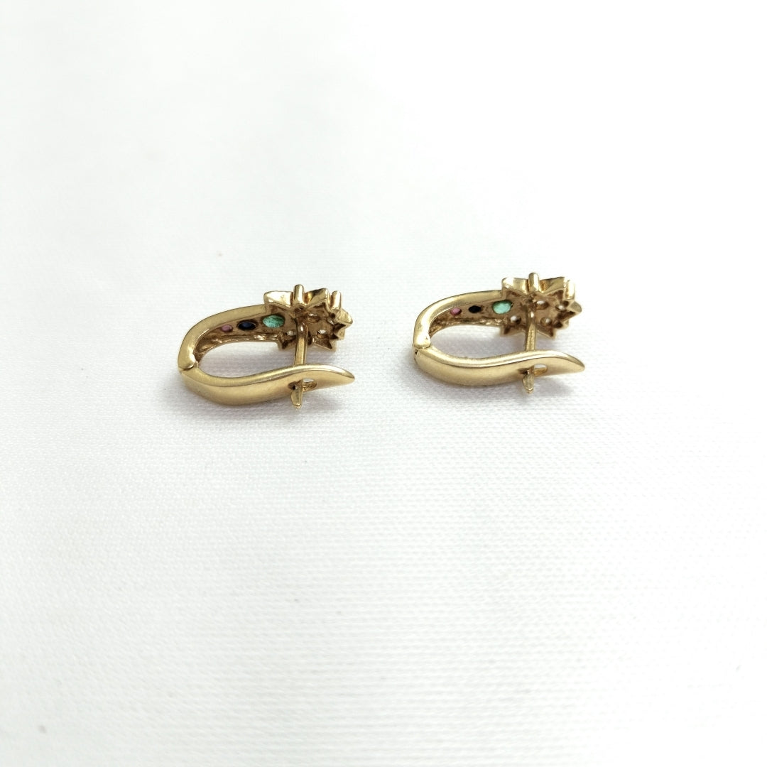 ARETES PAR ORO 14 K 4 GRMS (SEMINUEVO)
