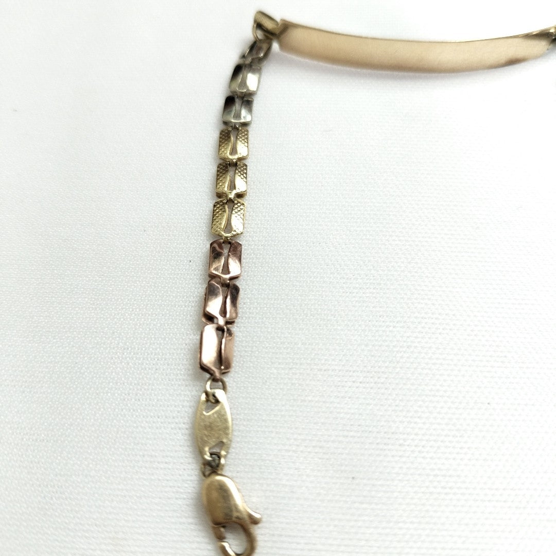 ESCLAVA ORO COMBINADO 10 K 3,40 GRMS (SEMINUEVO)