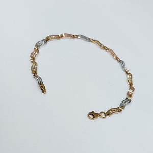 PULSERA ORO, ORO COMBINADO 10 K 2.6 GRMS (SEMINUEVO)