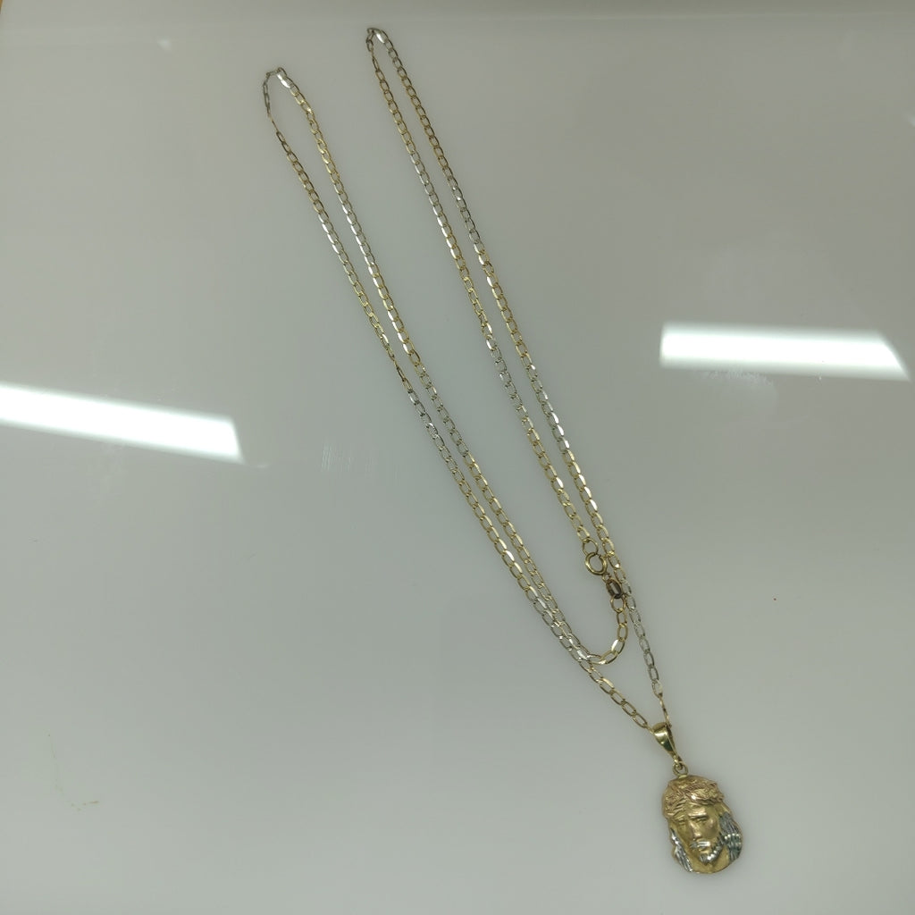 CADENA ORO, ORO COMBINADO 14 K 3.5 GRMS (SEMINUEVO)