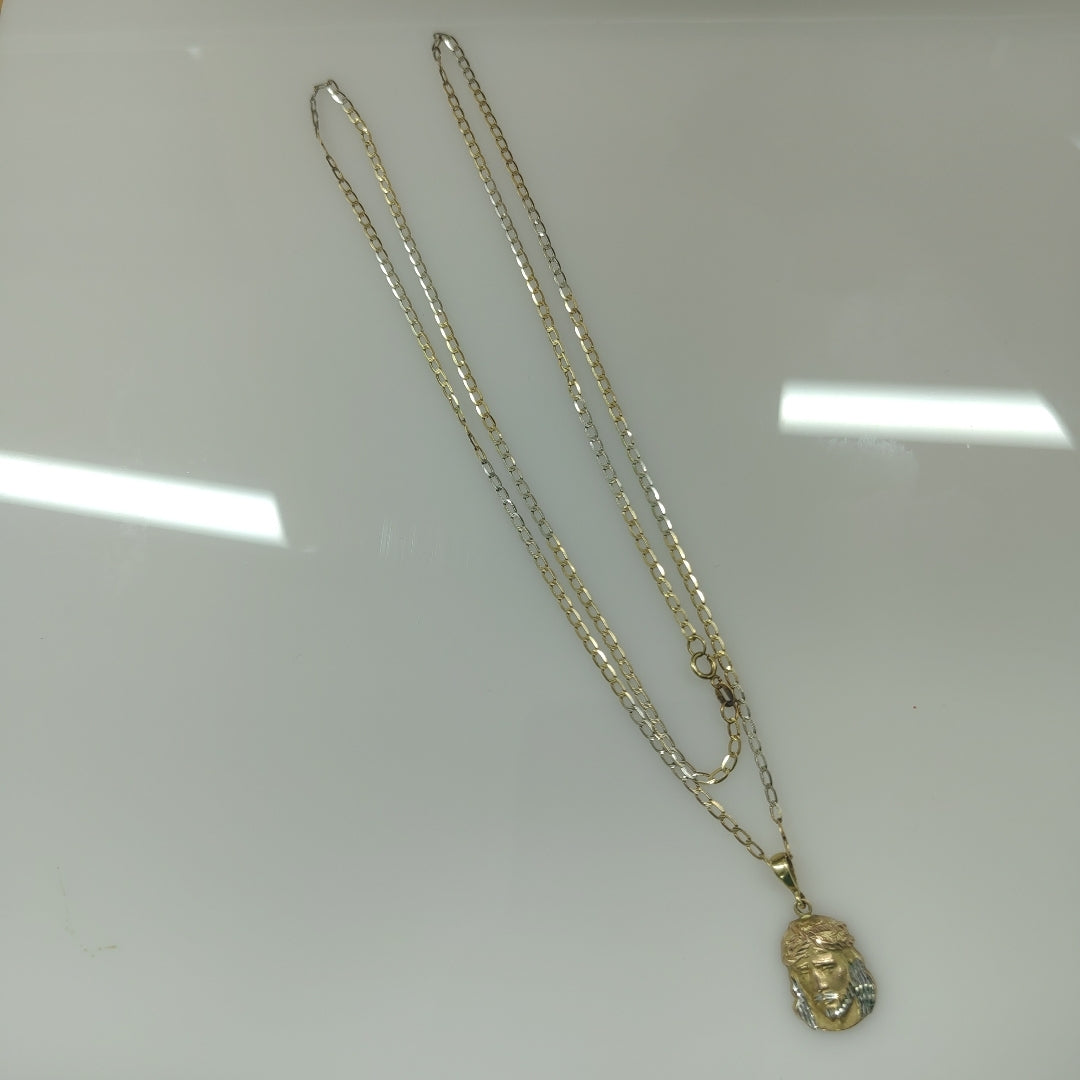 CADENA ORO, ORO COMBINADO 14 K 3.5 GRMS (SEMINUEVO)