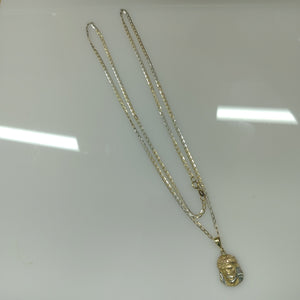 CADENA ORO, ORO COMBINADO 14 K 3.5 GRMS (SEMINUEVO)