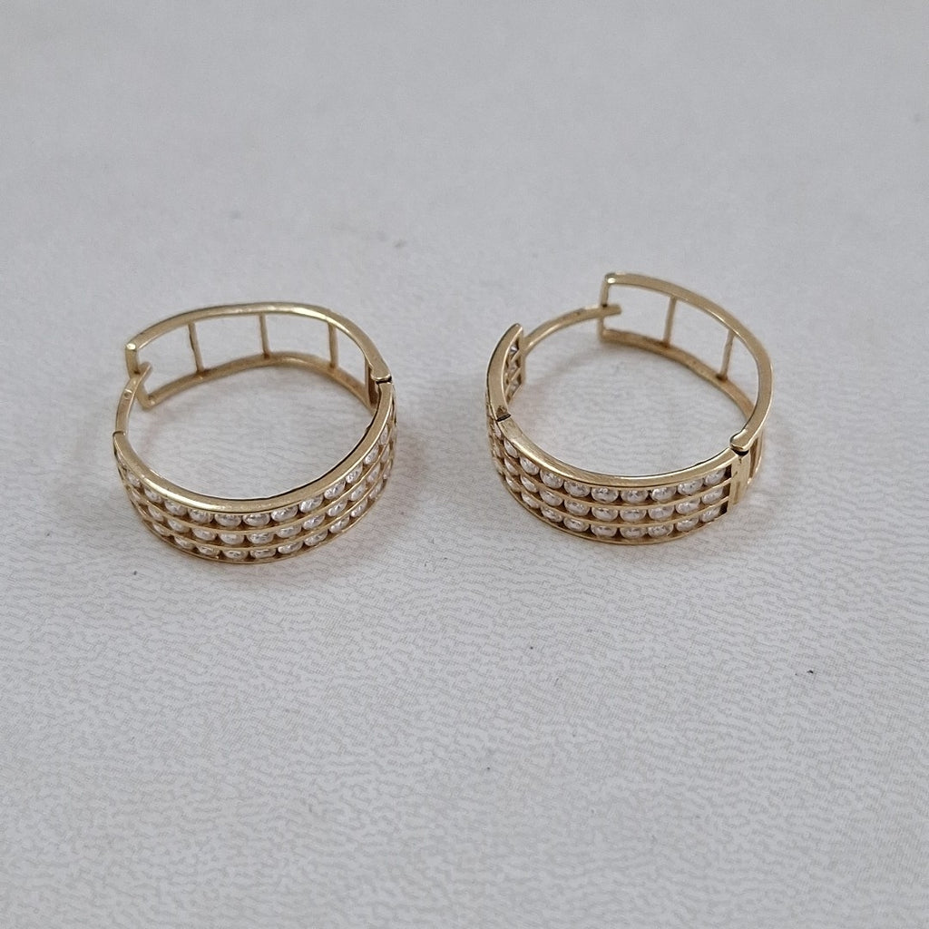 ARRACADAS PAR ORO 10 K 3.3 GRMS (SEMINUEVO)
