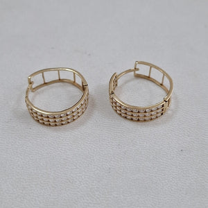 ARRACADAS PAR ORO 10 K 3.3 GRMS (SEMINUEVO)