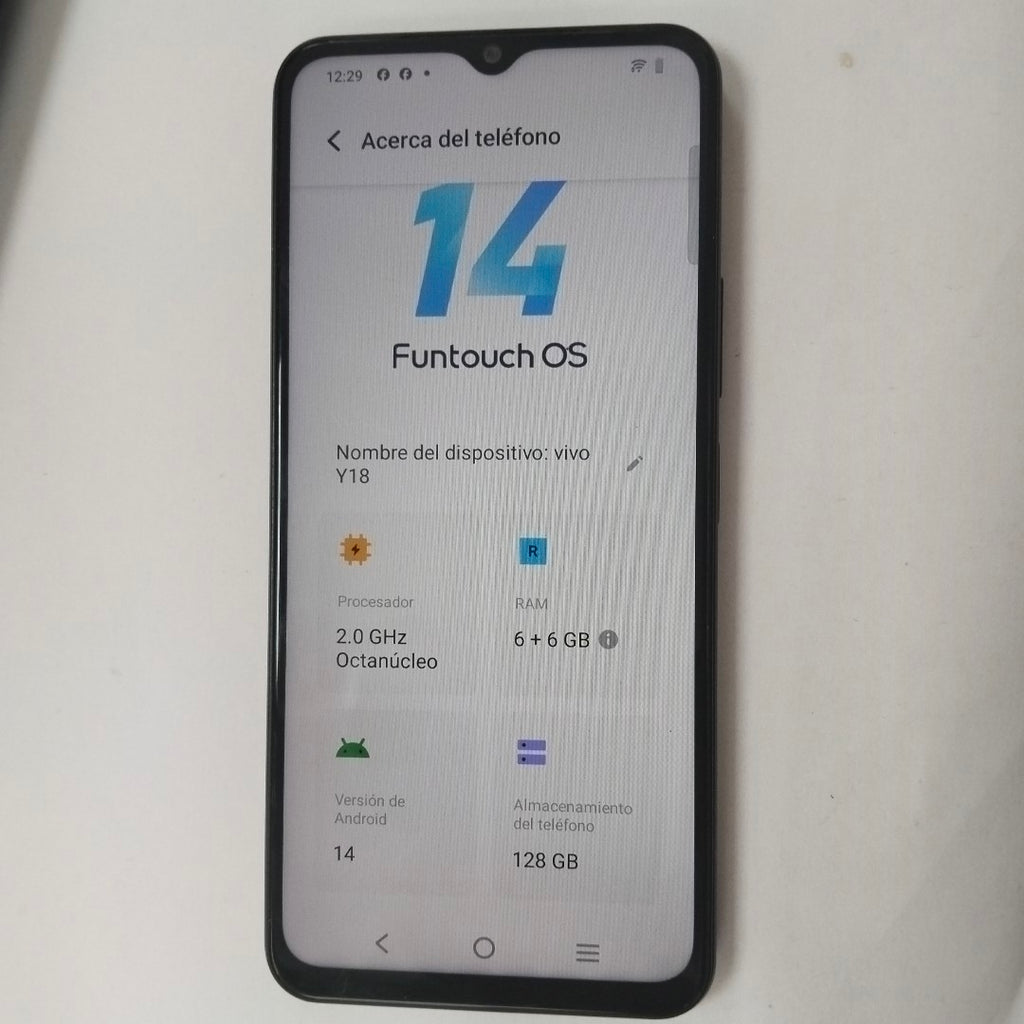CELULAR VIVO Y18 V2333 128 GB 6 GB (SEMINUEVO)