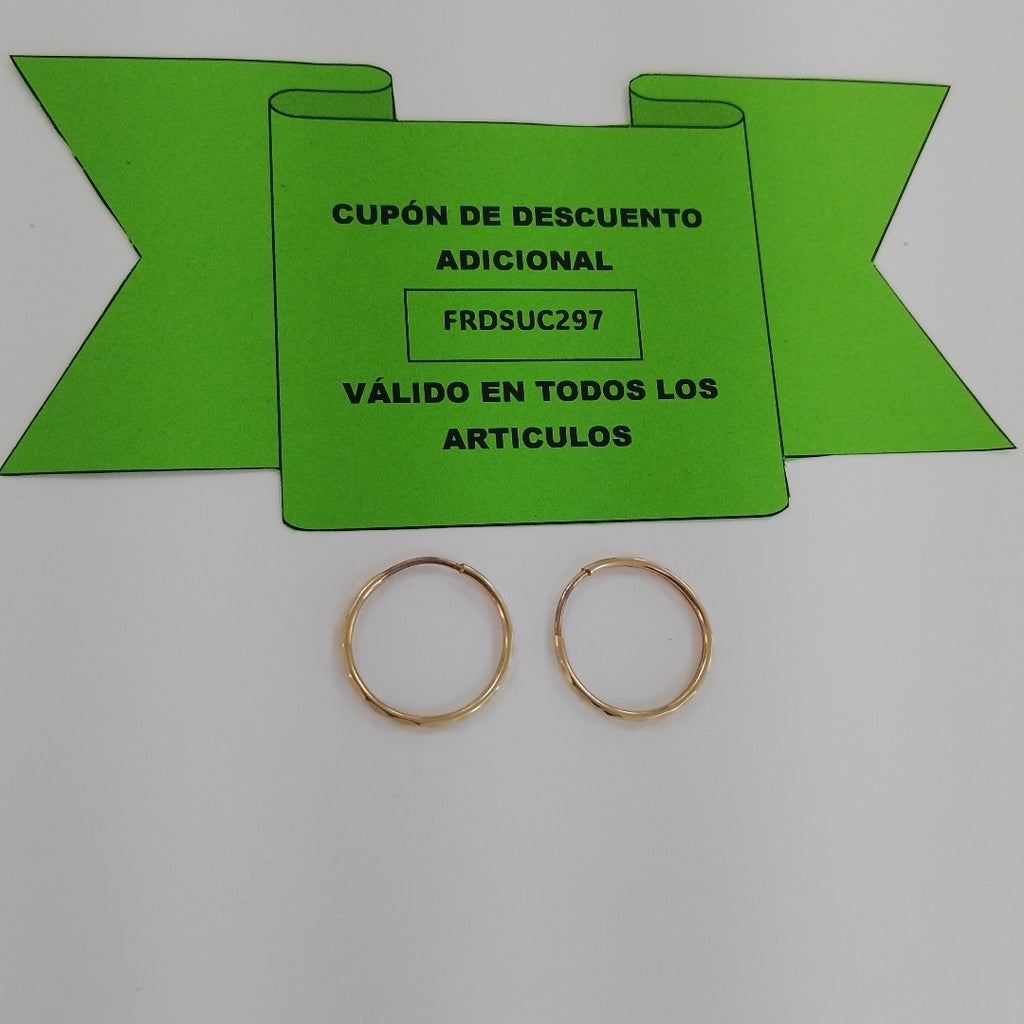 ARRACADAS PAR ORO 10 K 0.8 GRMS (SEMINUEVO)