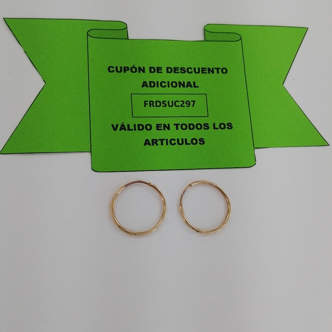 ARRACADAS PAR ORO 10 K 0.8 GRMS (SEMINUEVO)
