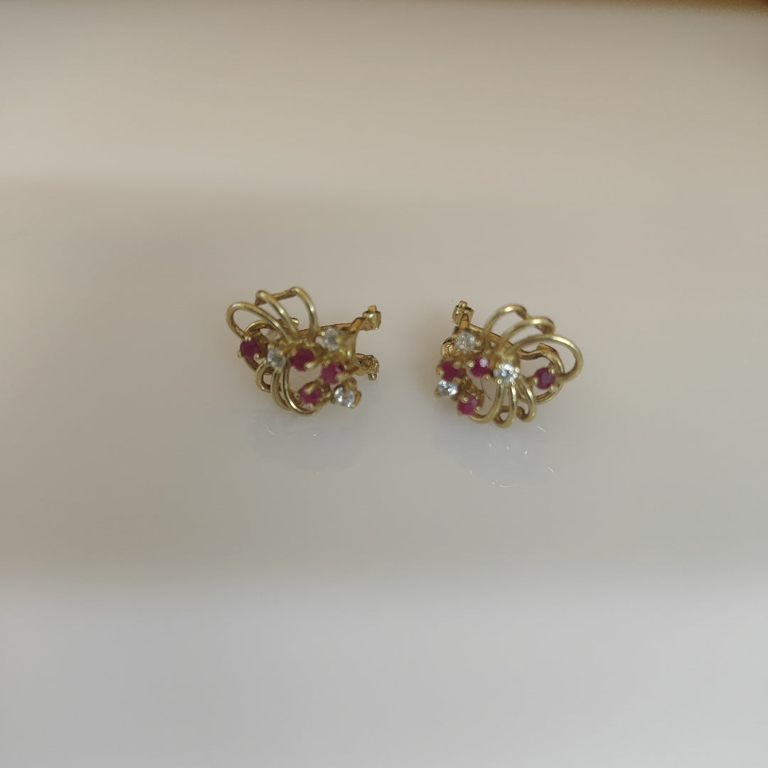 ARETES PAR ORO 14 K 3.5 GRMS (SEMINUEVO)